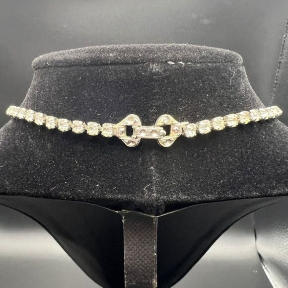 Vintage Kramer NY Crystal Rhinestone Necklace - Picture 3 of 4